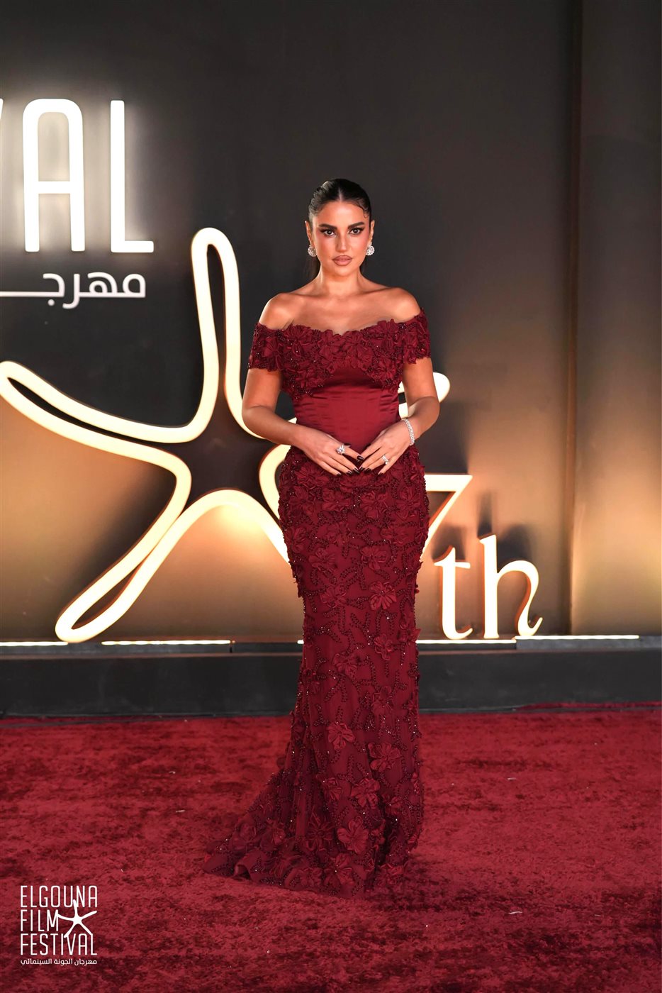 <strong>النجمة التونسية درة في  مهرجان الجونة السينمائي</strong>