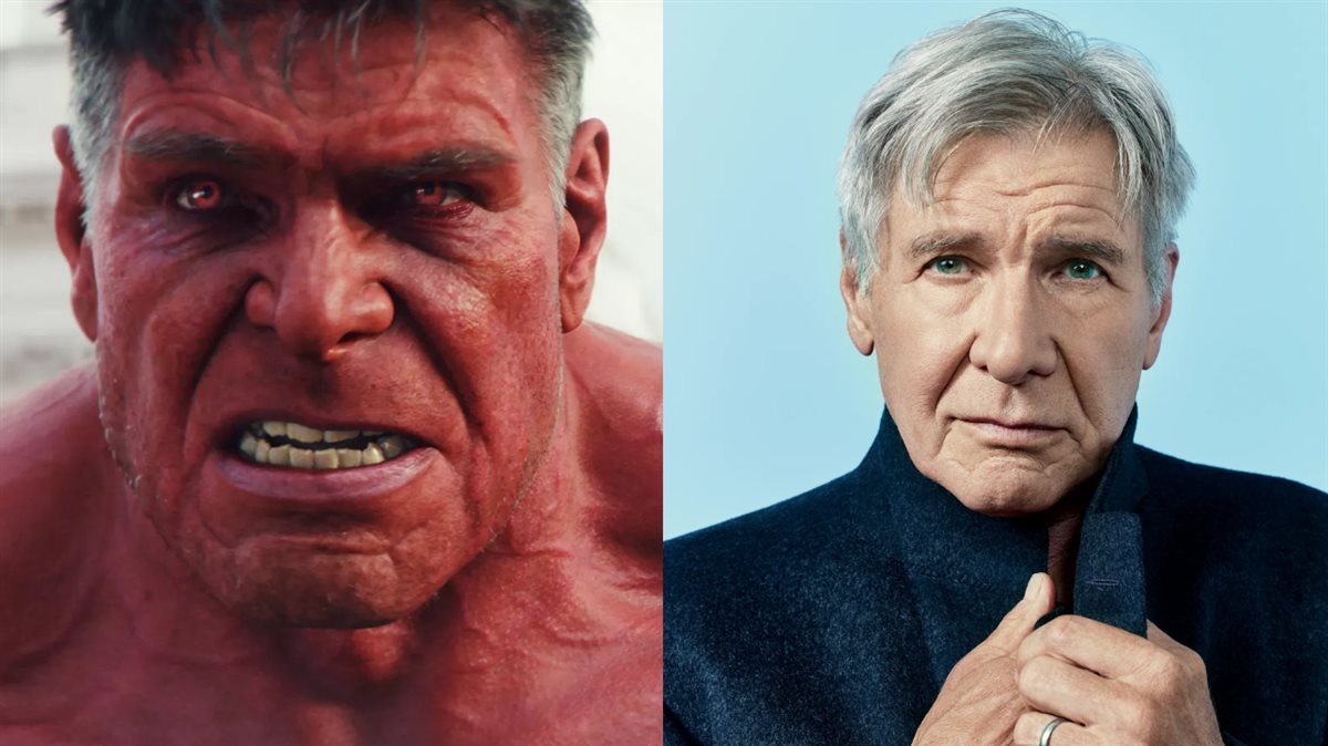 <strong>هاريسون فورد في شخصية Red Hulk (الرجل الخارق الأحمر) التي سيظهر بها في فيلمه الجديد Captain America: Brave New World </strong>