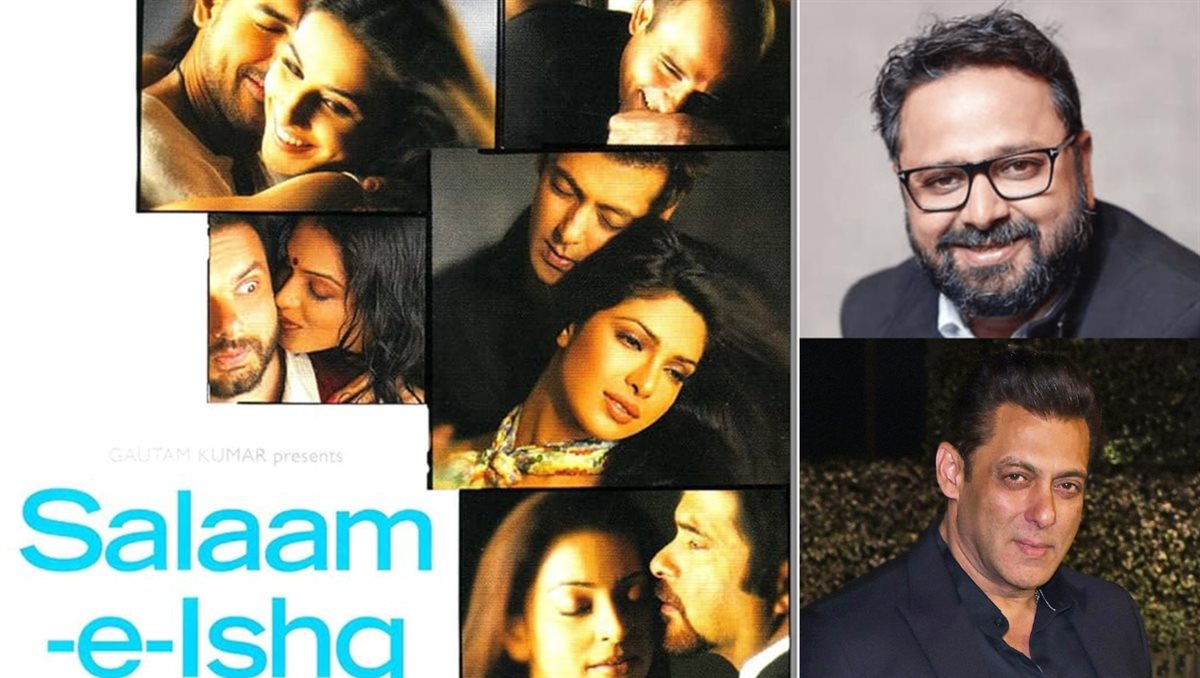 <strong>سلمان خان بطل فيلم Salaam E Ishq ومخرجه نيكيل أدفاني وصورة أفيش الفيلم</strong>
