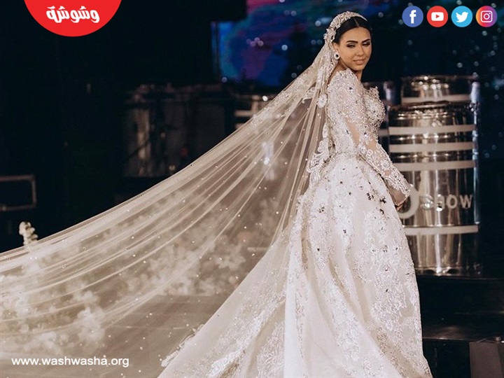 بالصور.. فستان زفاف ابنة عصام كاريكا "آخر شياكة"